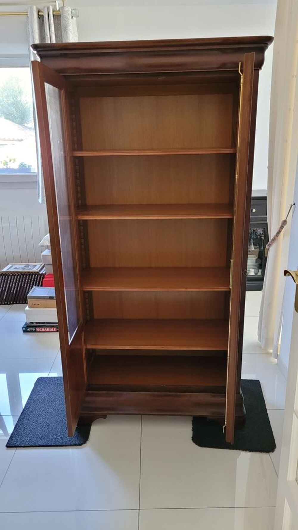 Biblioth&egrave;que style Louis Philippe en merisier Meubles