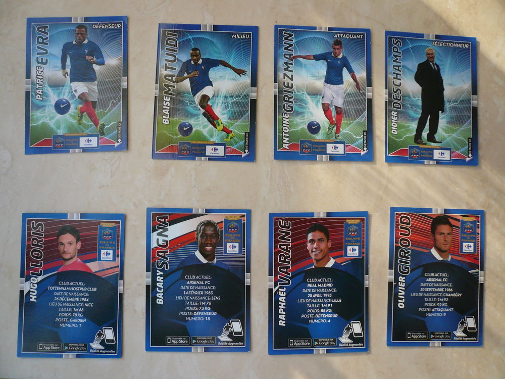 Cartes de foot " 3D Bleus collector " 