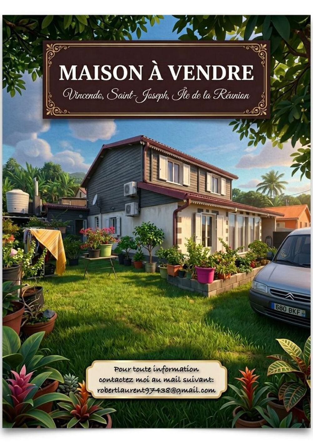 Vente Maison Maison F5/F6 150 m² vue mer à Saint?Joseph Vincendo Saint-joseph