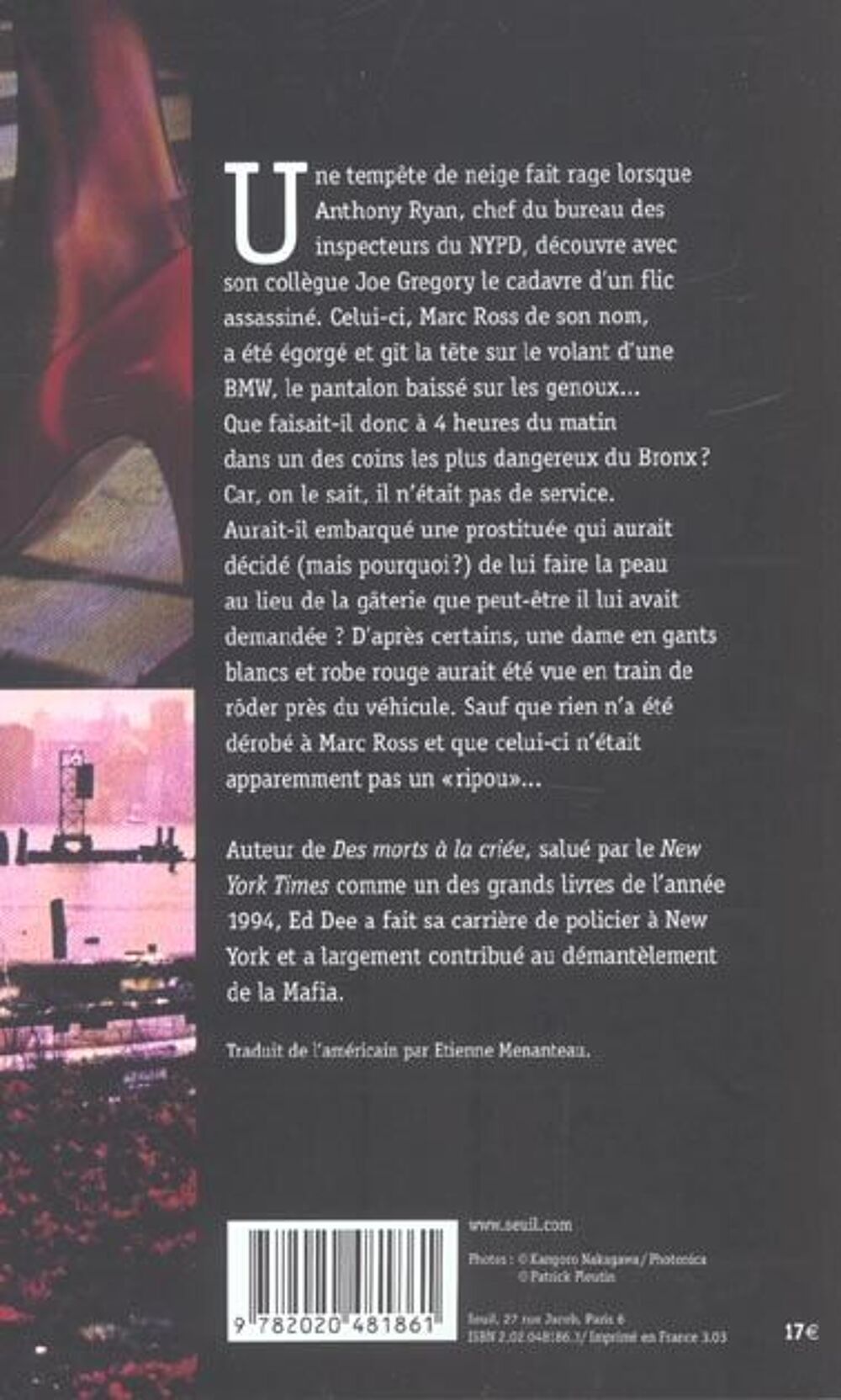 L'ange du bronx -Ed Dee, Livres et BD