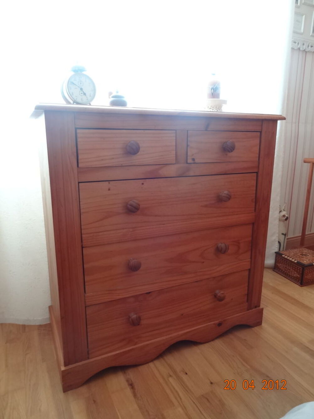 Chambre adulte pin massif compl&egrave;te (9 pi&egrave;ces) Meubles
