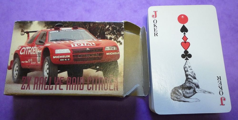 CITRO&Euml;N ZX RALLYE RAID - Jeu de cartes publicitaire 