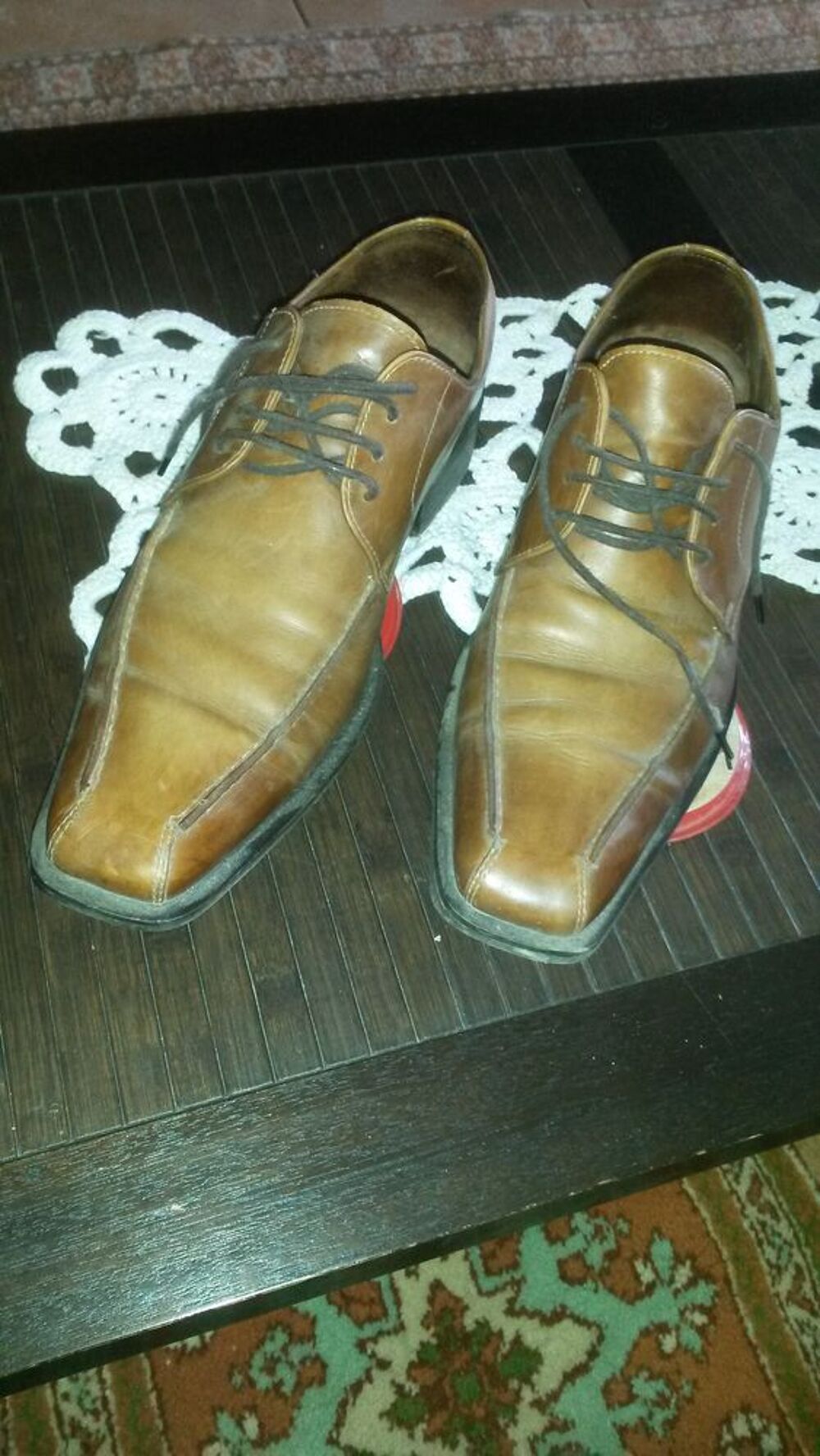 chaussures marron clair ITALIENNES 43 Chaussures