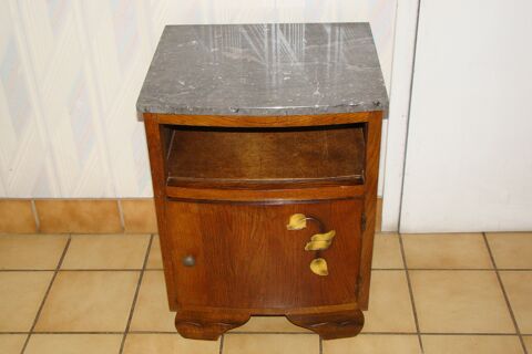 Table de chevet en ch�ne massif  - Art d�co 100 Gargenville (78)