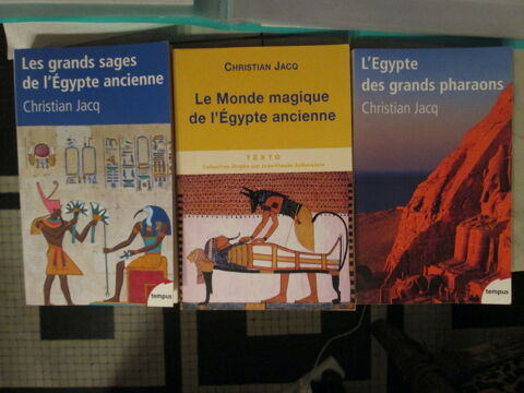 Lot 3 livres Christian Jacq sur Egypte ancienne 10 Herblay (95)