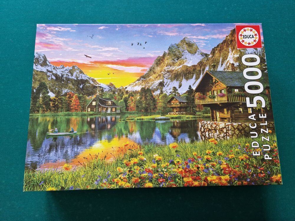 Puzzle 5000 pi&egrave;ces lac alpin 157 x 107 cm Jeux / jouets