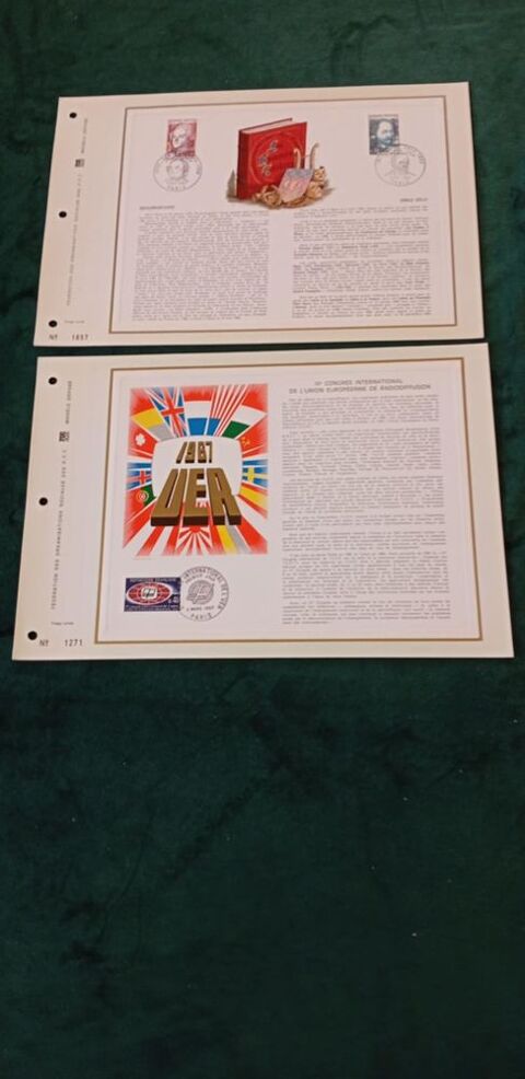 2 Feuilles cartonn�es Premier Jour CEF 1967
6 Valros (34)