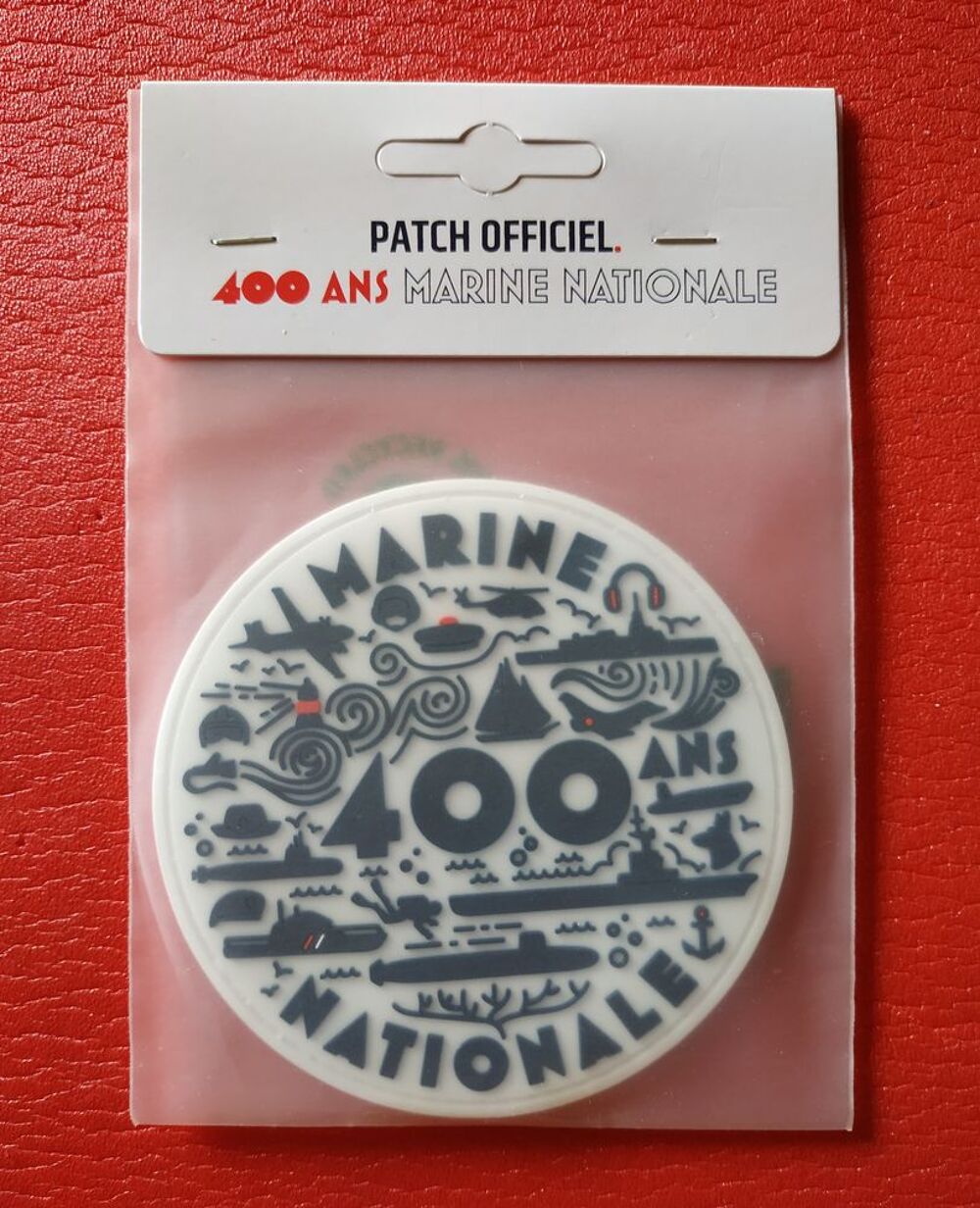 Patch PVC 3 D 400 ans de la marine nationale 
