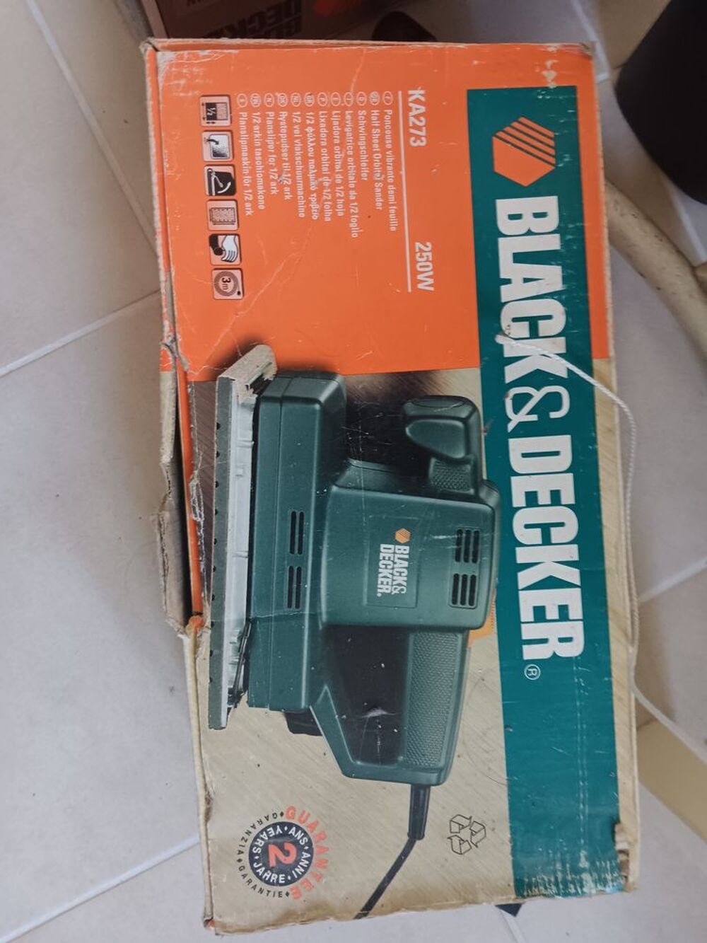 Ponceuse vibrante a bandes Bricolage