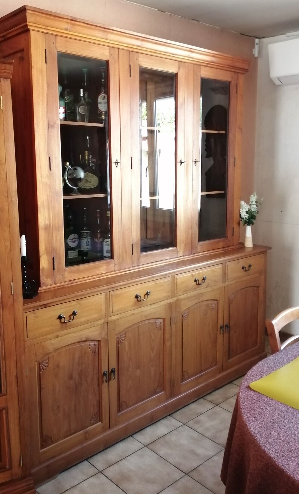 enfilade + vitrine teck Meubles