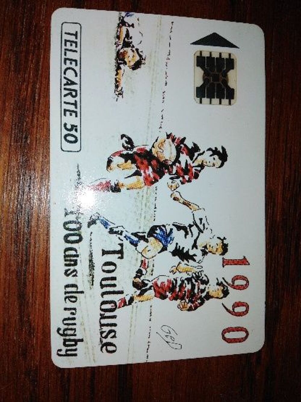 T&eacute;l&eacute;carte centenaire Stade Toulousain 1990 - Rare - 