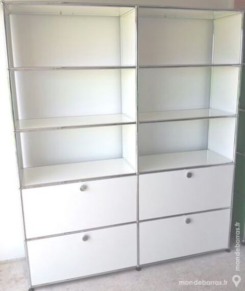 Biblioth�que blanche usm haller � 10 cases 4 porte 2995 Chenoise (77)
