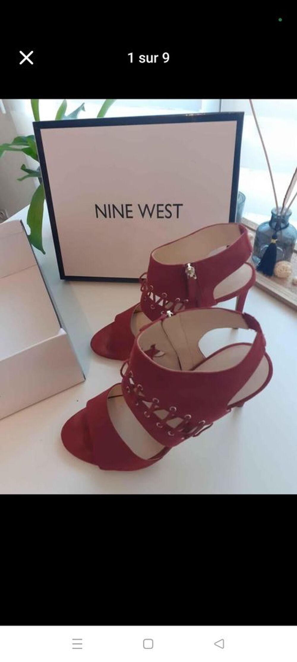 Sandales &agrave; talons nubuck NINE WEST pointure 40 Chaussures