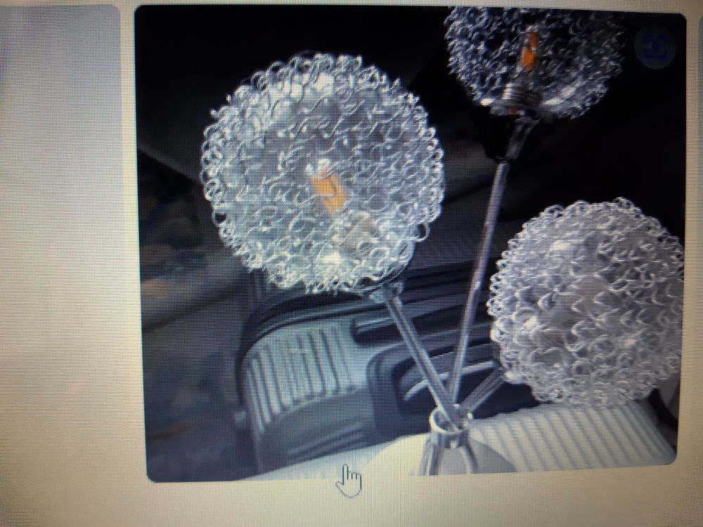 lampe 3 branches en inox Décoration