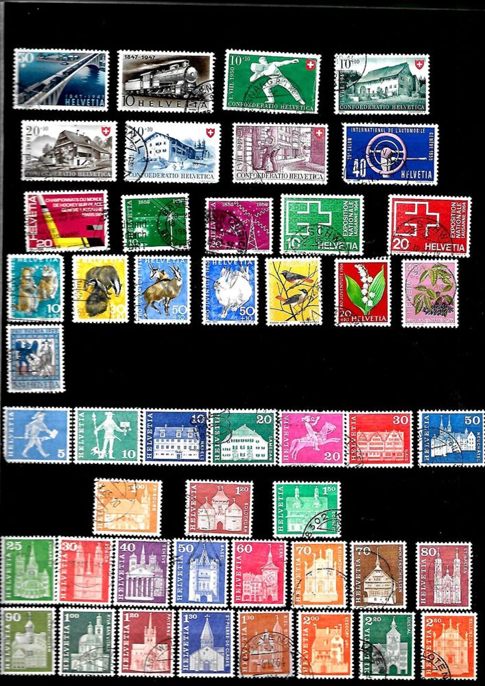 Timbres de SUISSE 