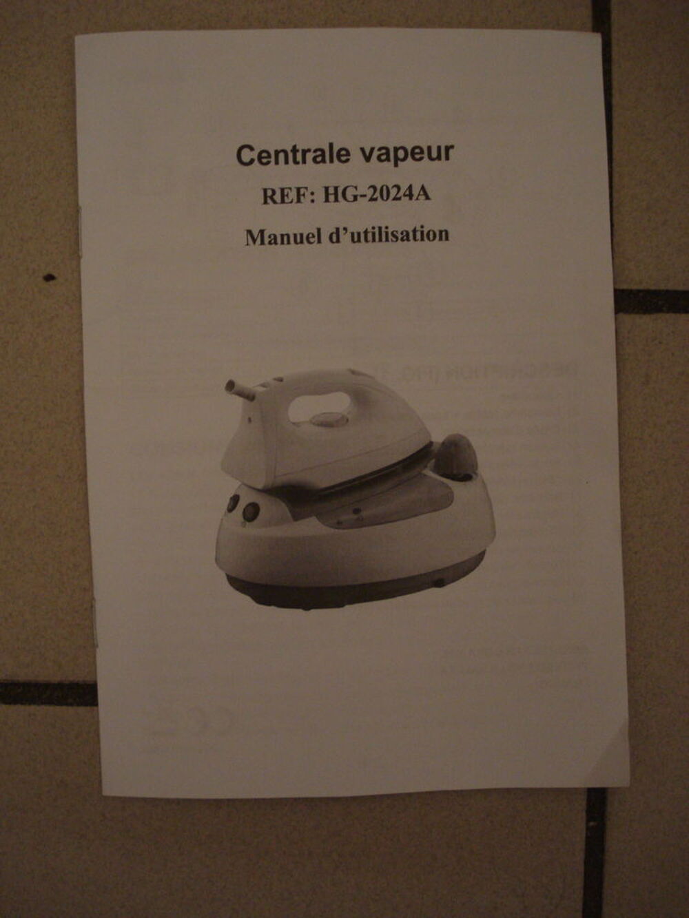  Centrale vapeur HG -2024A (AUG) Electroménager