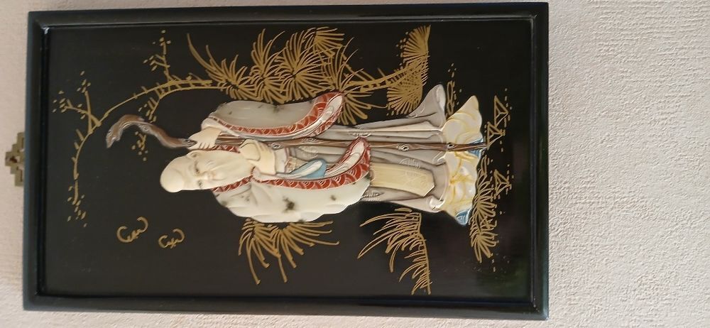 Tableau asiatique en relief Décoration