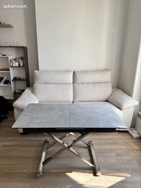 Table basse haut de gamme relevable et extensible Levallois-Perret (92)