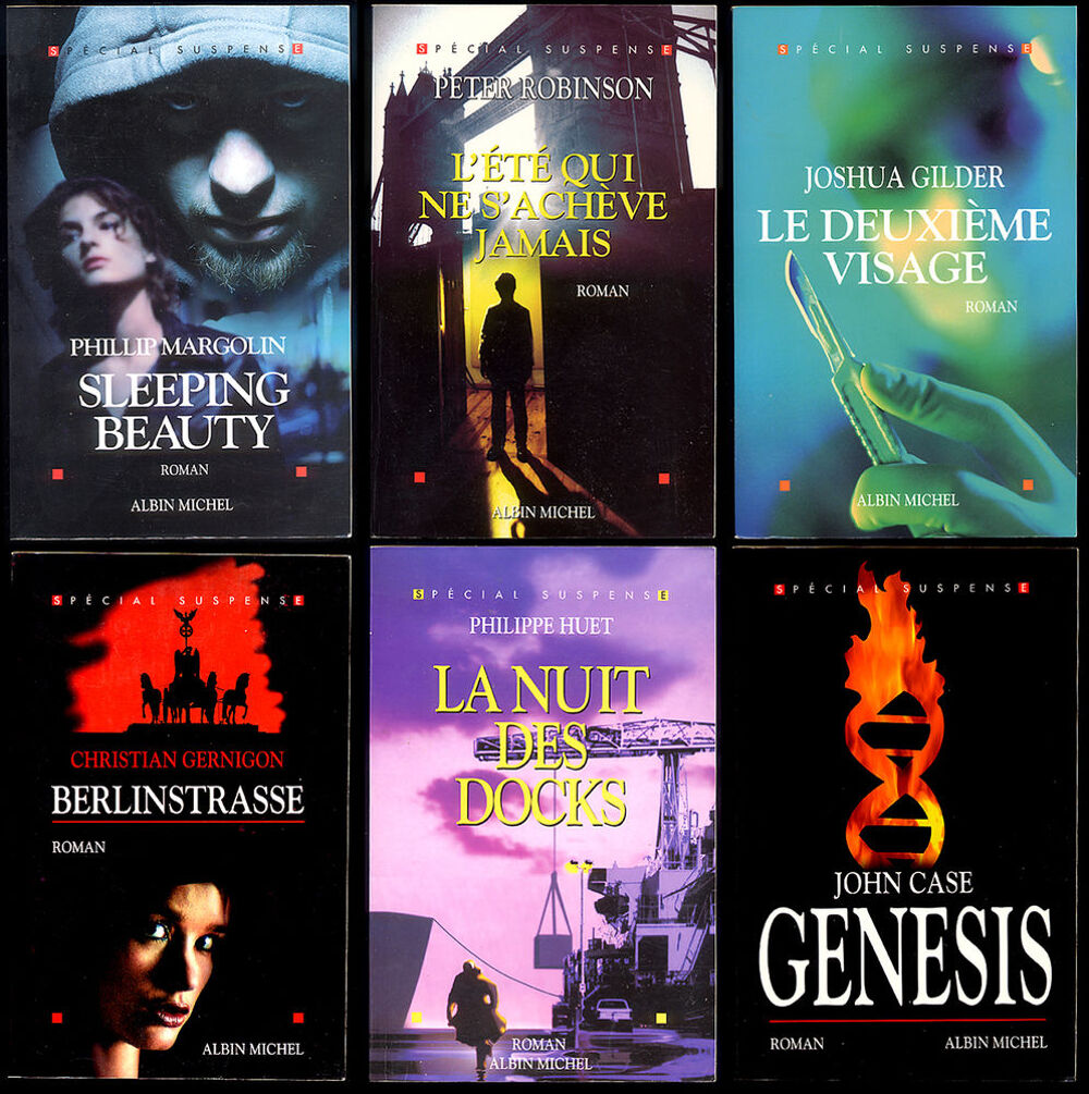 LOT de 6 thriller collection "Sp&eacute;cial Suspense" Albin Michel Livres et BD