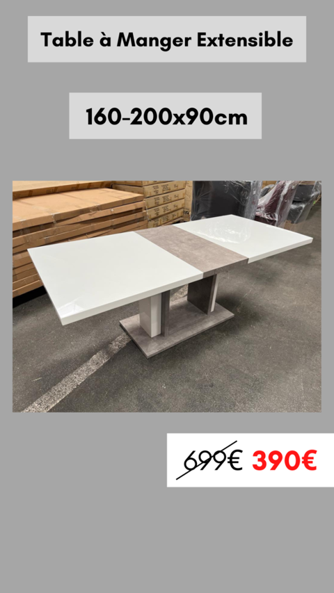 Table  manger extensible 160/200x90cm (NEUF sous emballage) 390 Strasbourg (67)
