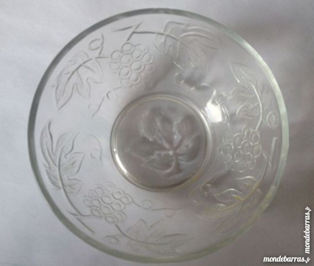 bol en verre d&eacute;cor vigne Décoration