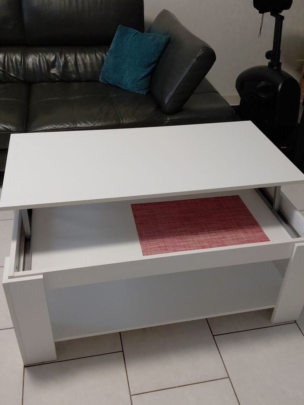 Table de salon blanche Meubles
