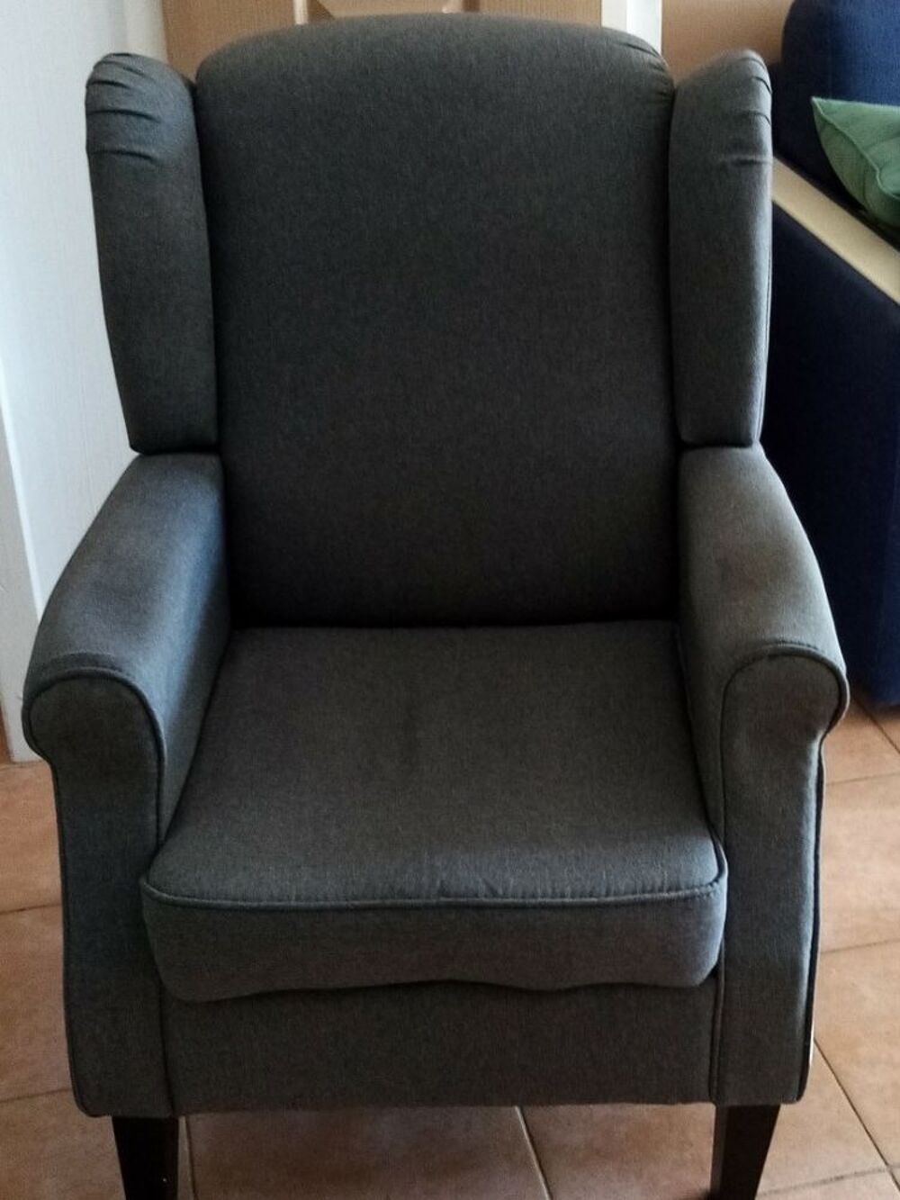 fauteuil confort tissu gris Meubles