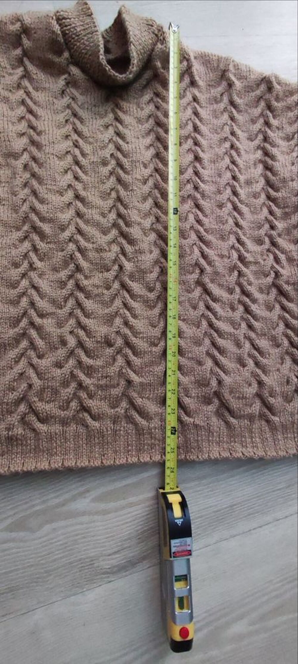 Tricot mixte fait main en laine d'Alpaga &eacute;pais et chaud Vêtements