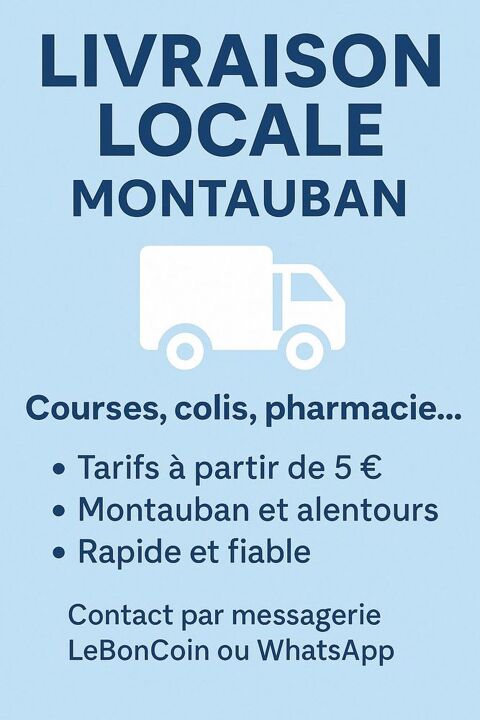 Livraison de courses et colis " Montauban & alentours 0 82000 Montauban