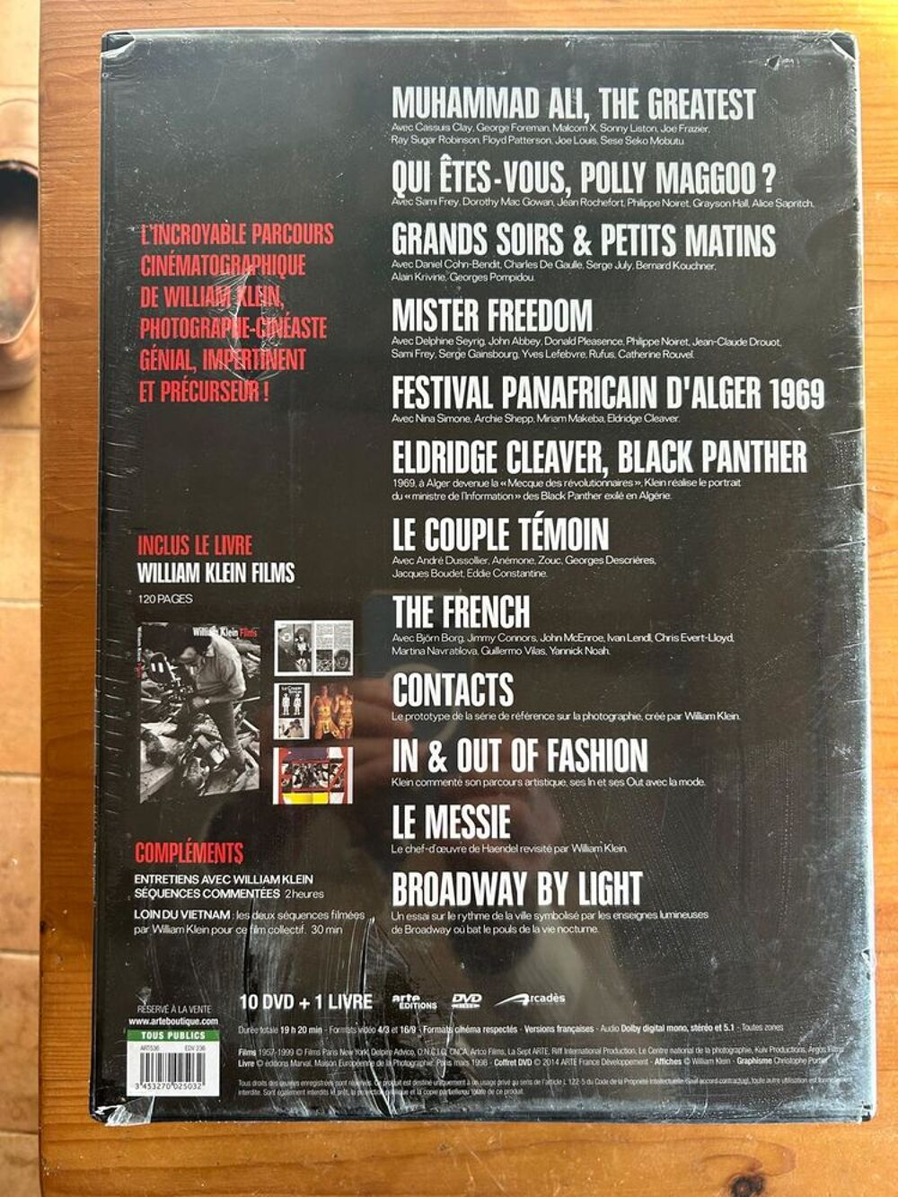 William Klein : Films - Coffret 10 DVD - 12 films + Livre Audio et hifi