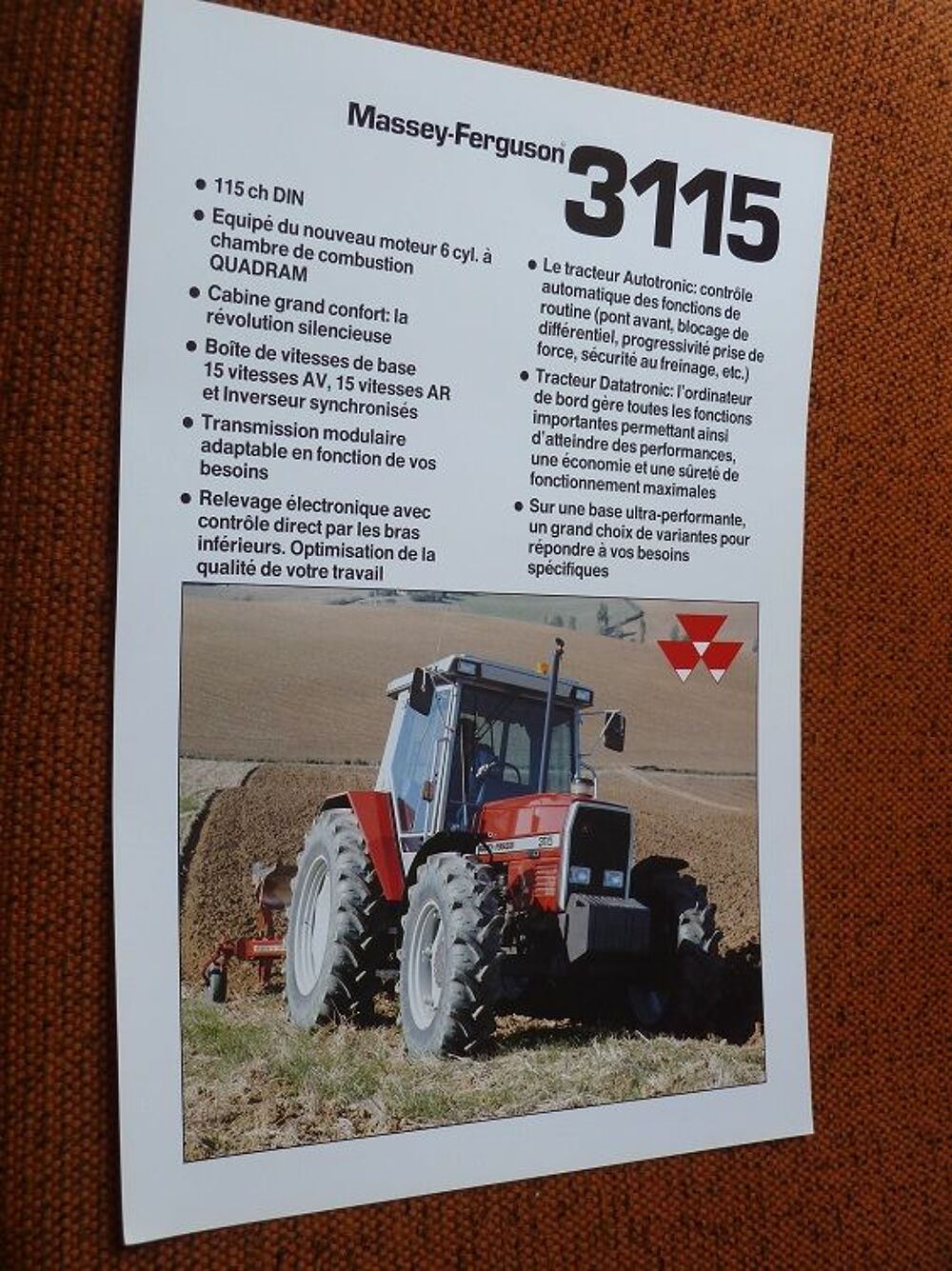 Prospectus MASSEY FERGUSON MF 3115 