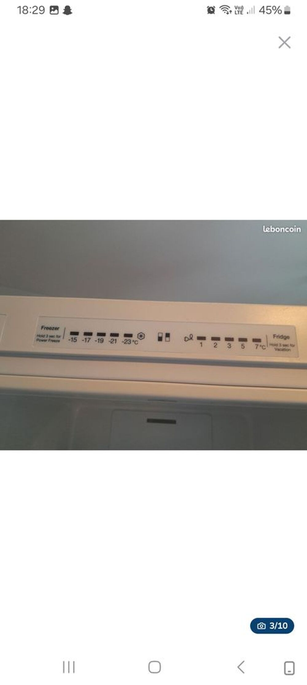 R&eacute;frig&eacute;rateur Cong&eacute;lateur Electroménager