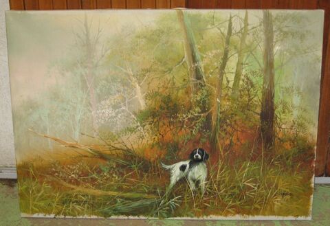 Huile sur toile sign�e L. Byford 100 Maule (78)