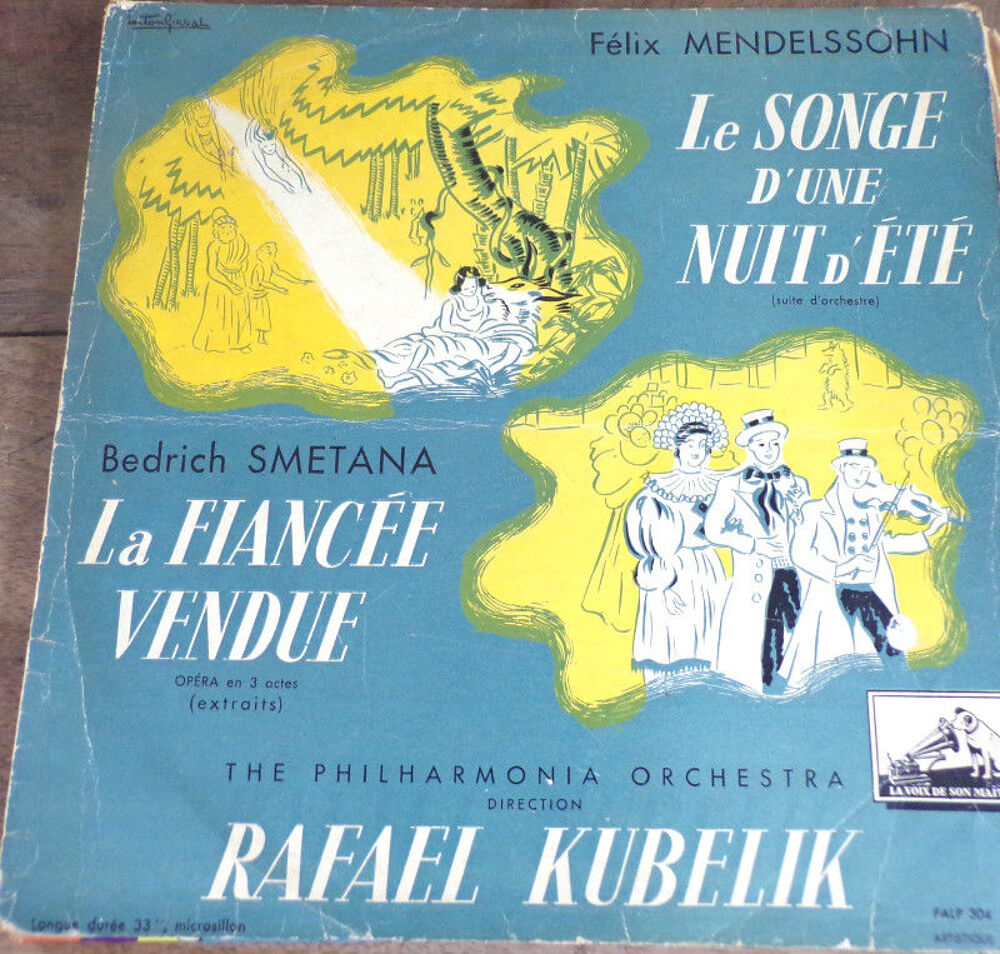 Rafael kubelik le songe d' une nuit d' &eacute;t&eacute; vinyle 33 tours CD et vinyles