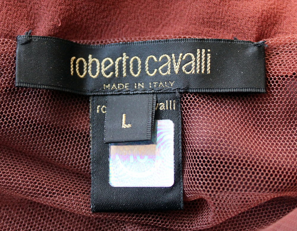 Top veste sequins et soie CAVALLI T.40 Fr Vêtements