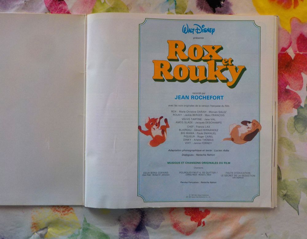 VYNIL 33T ROX ET ROUKY DISNEYLAND RECORDS CD et vinyles
