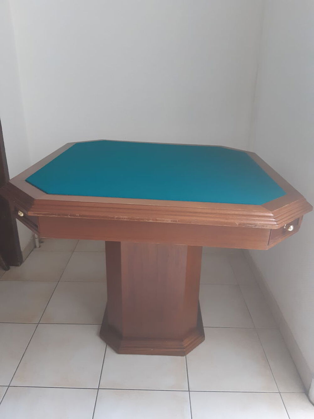Table de jeux + 4 fauteuils assortis : Ensemble rare ! Meubles