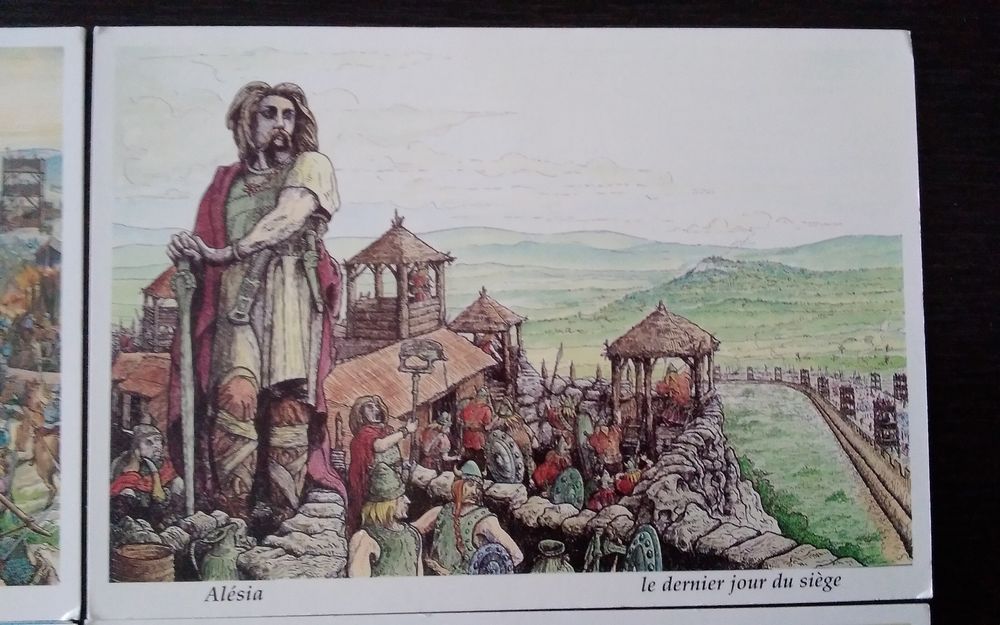 ? Lot de 5 X Cartes Postales Al&eacute;sia Vercing&eacute;torix ? 