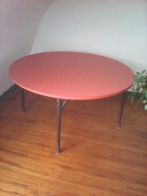 table ronde formica orange 50 Quimper (29)