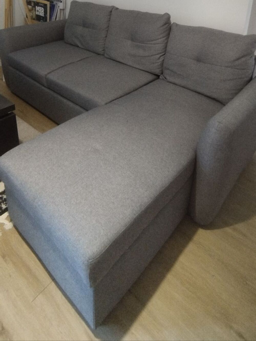 Canap&eacute; d'angle convertible gris Meubles