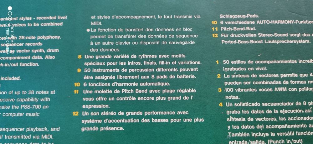 Synthetiseur yamaha pss-790 Instruments de musique
