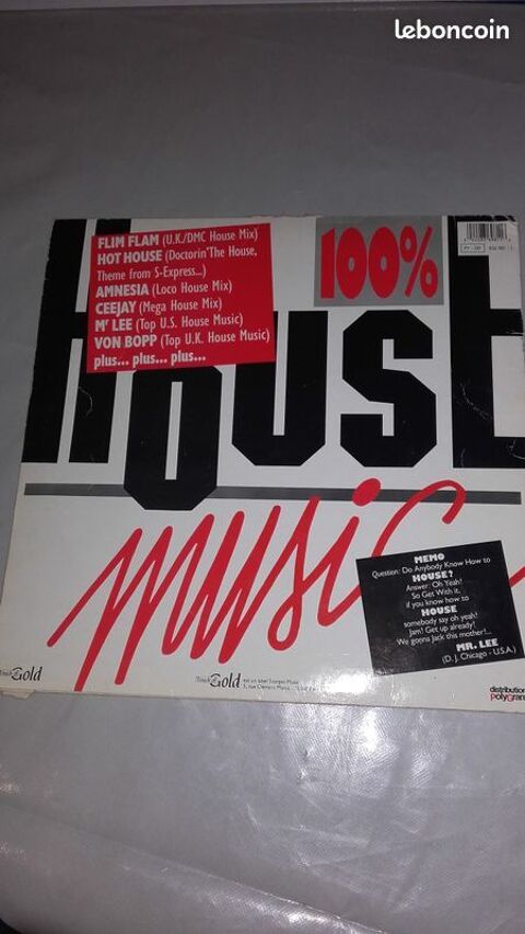 Vinyle 33 T de House Music 30 Billère (64)