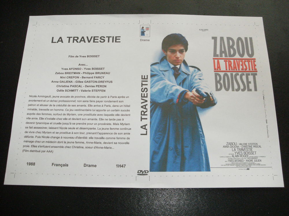 Film : " La travestie " DVD et blu-ray