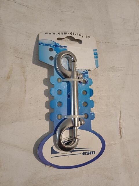 Mousqueton double ESM, 9cm, inox 10 Tours (37)