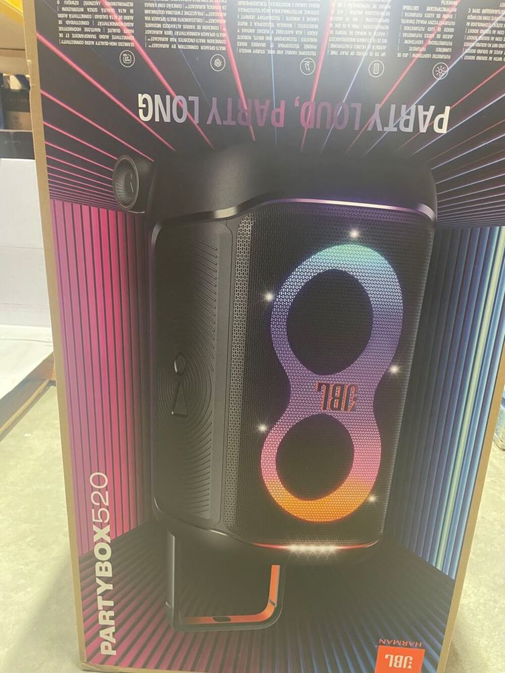Enceinte JBL Partybox 520 Audio et hifi