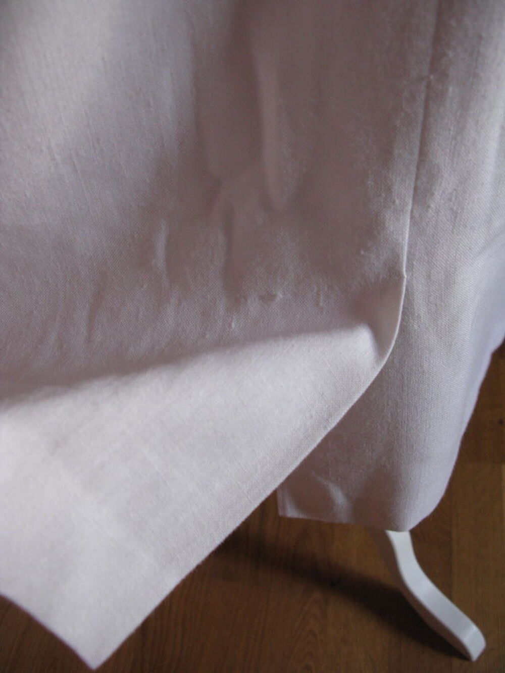 Jupe blanche lin artisanale Vêtements