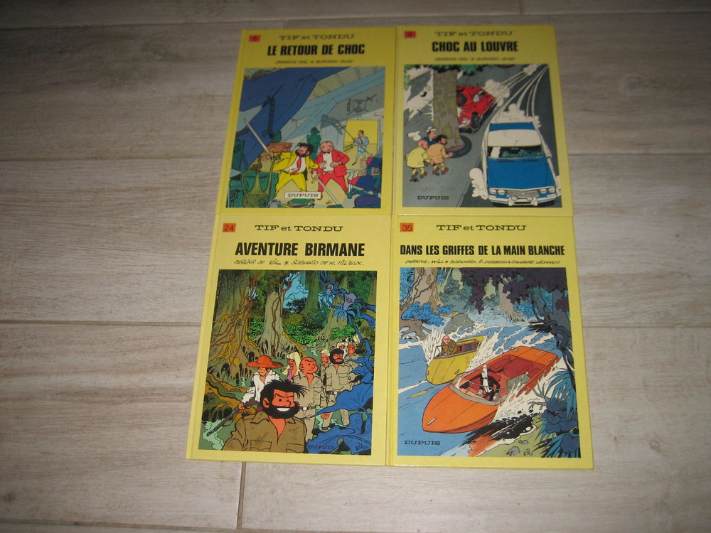 lot 4 bd TIF ET TONDU 5+9+24+35 DUPUIS Livres et BD