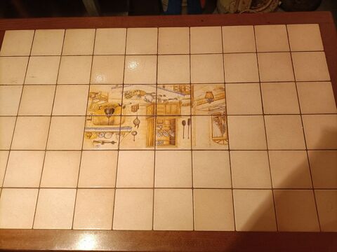 Table de cuisine bois et carrelage avec 2 rallonges 50 Chamalires (63)