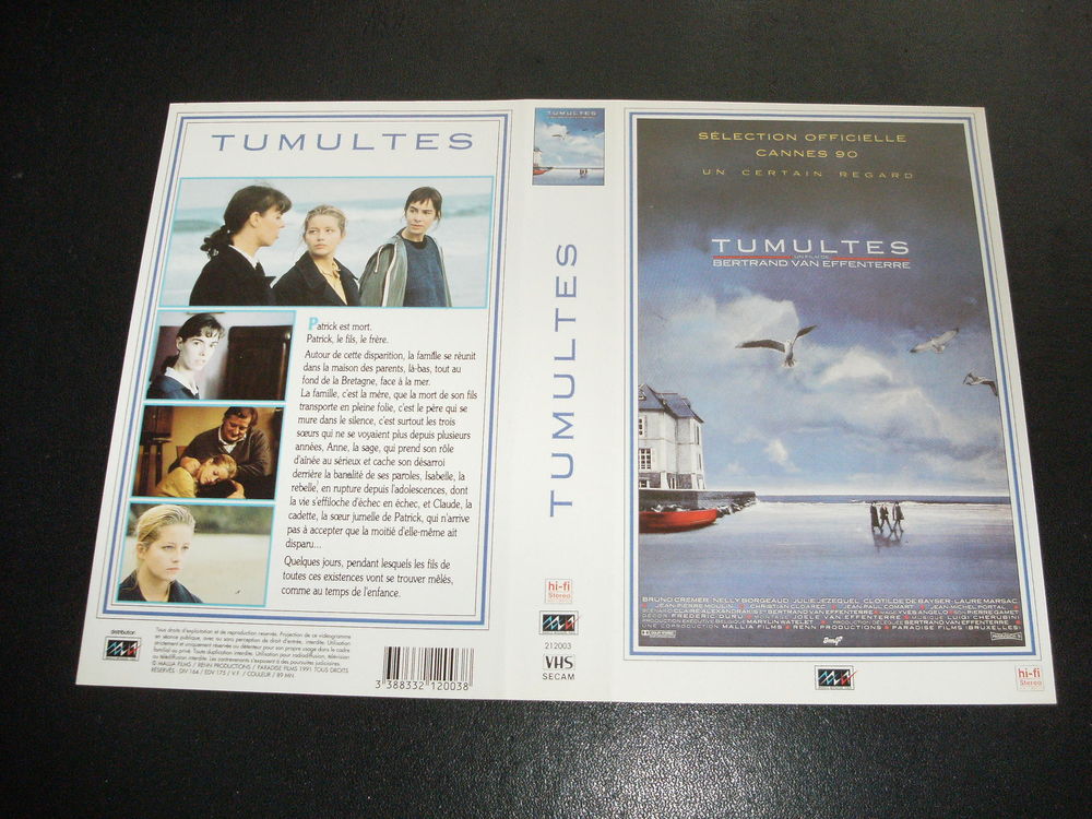 Film : " Tumultes " DVD et blu-ray