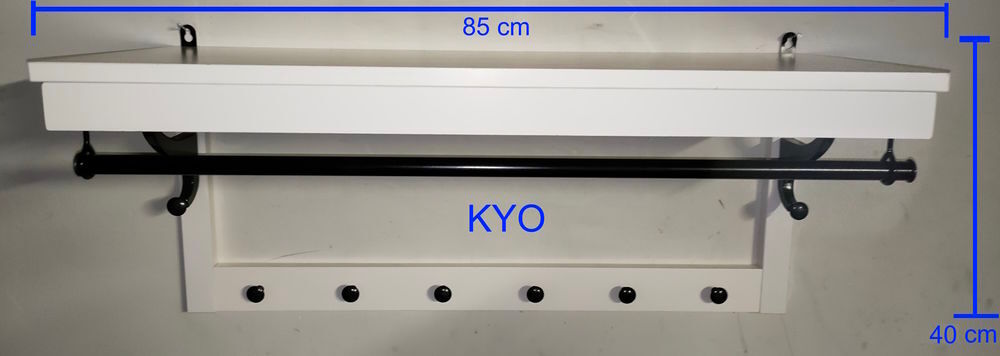 IKEA Etag&egrave;re &agrave; chapeaux, pat&egrave;re portemanteau mural, tringle Meubles